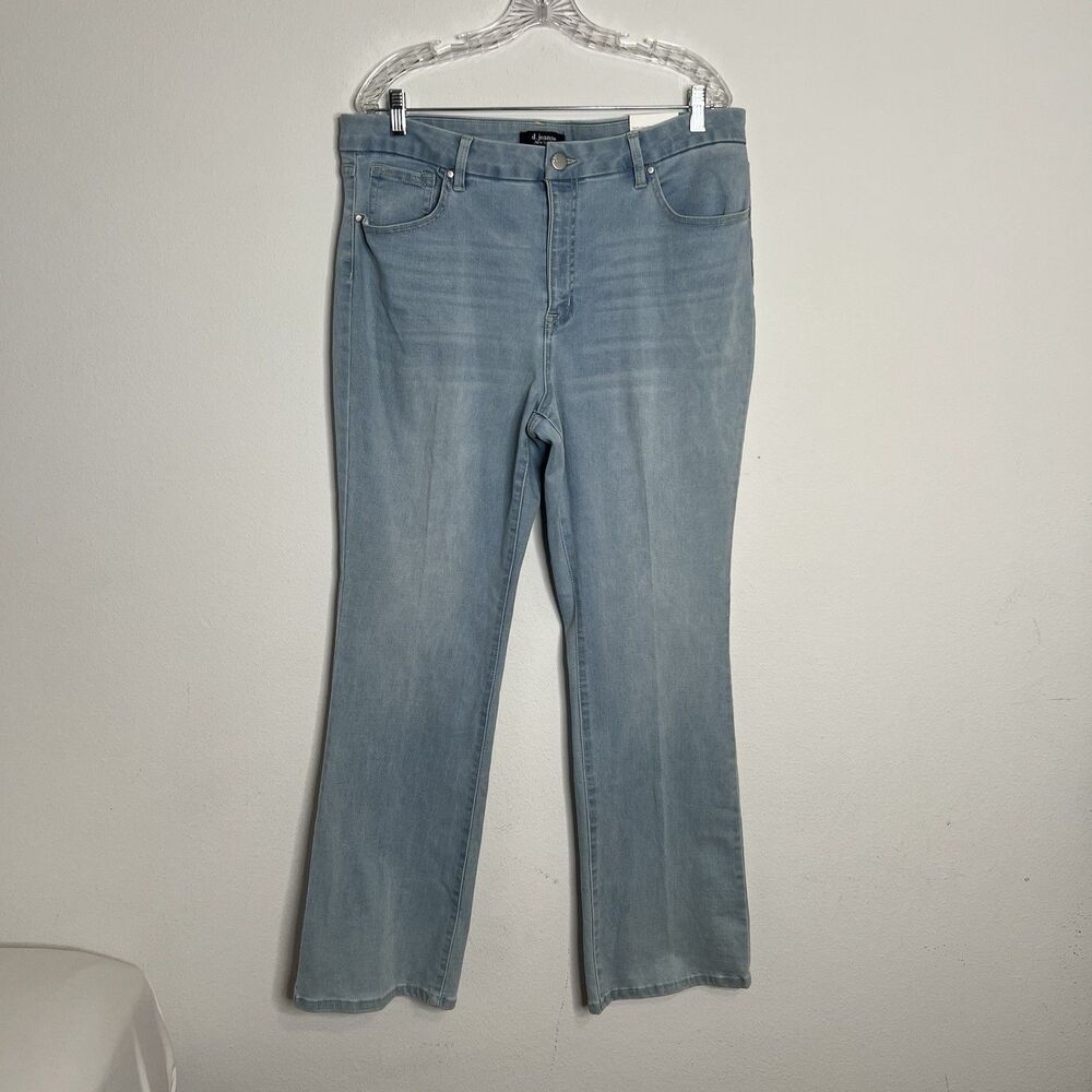 D. Jeans Women's Blue Denim High Rise Boot Cut Size 16 New